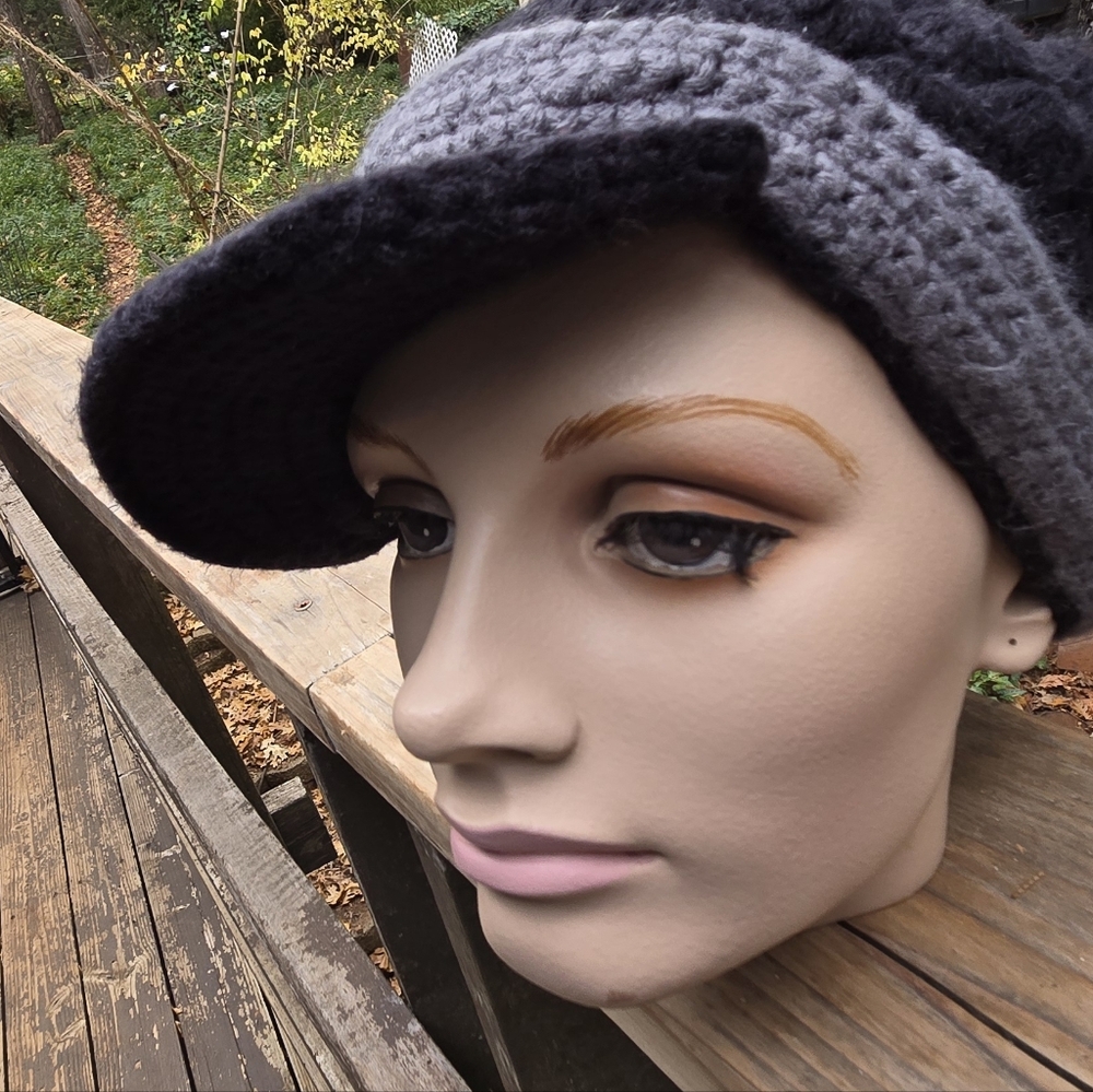 Anon Knit Crochet Snuggly Like New Winter Sloutchy Hat - Picture 4 of 5